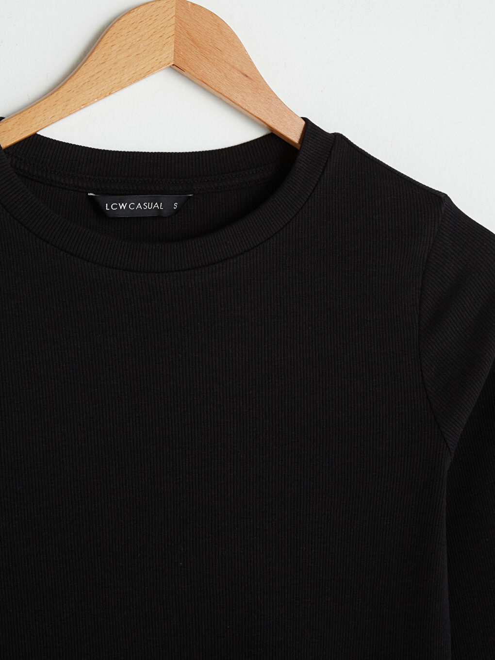 Robe Côtelée à Manches Longues Droite pour Femmes à Col Rond-6