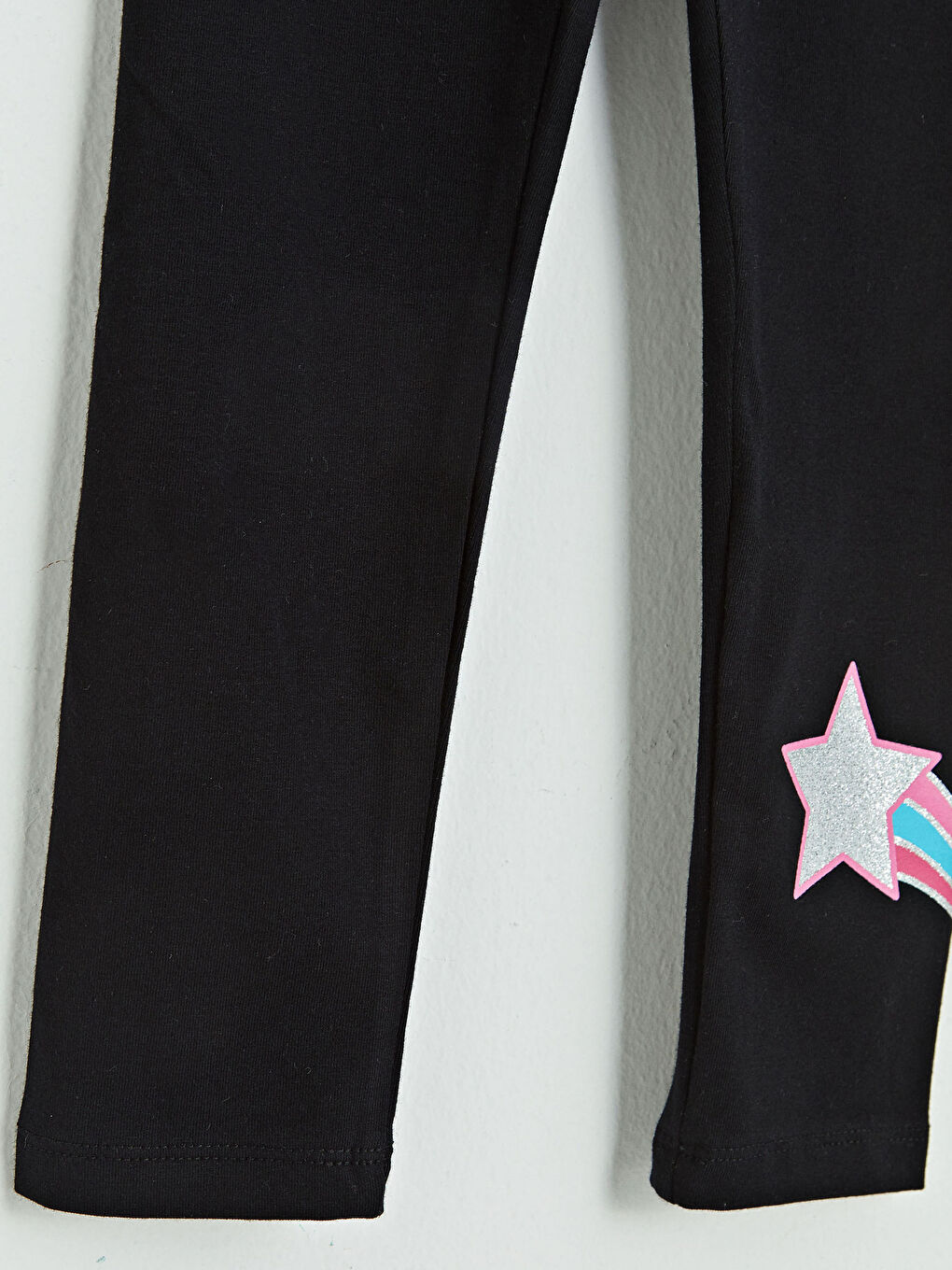 Printed Cotton Girls Long Leggings-3