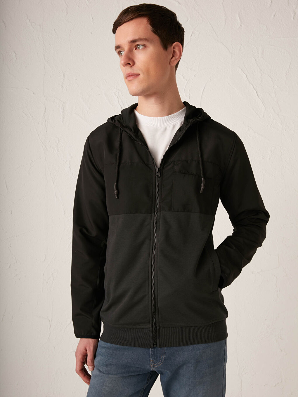 XSIDE Kapüşonlu Fermuarlı Sweatshirt -S1BT73Z8-PHM