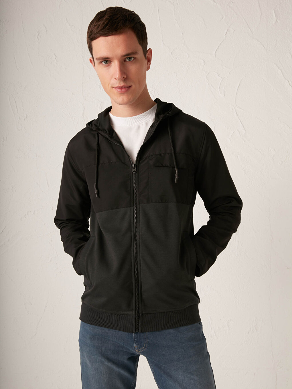 XSIDE Kapüşonlu Fermuarlı Sweatshirt -S1BT73Z8-PHM