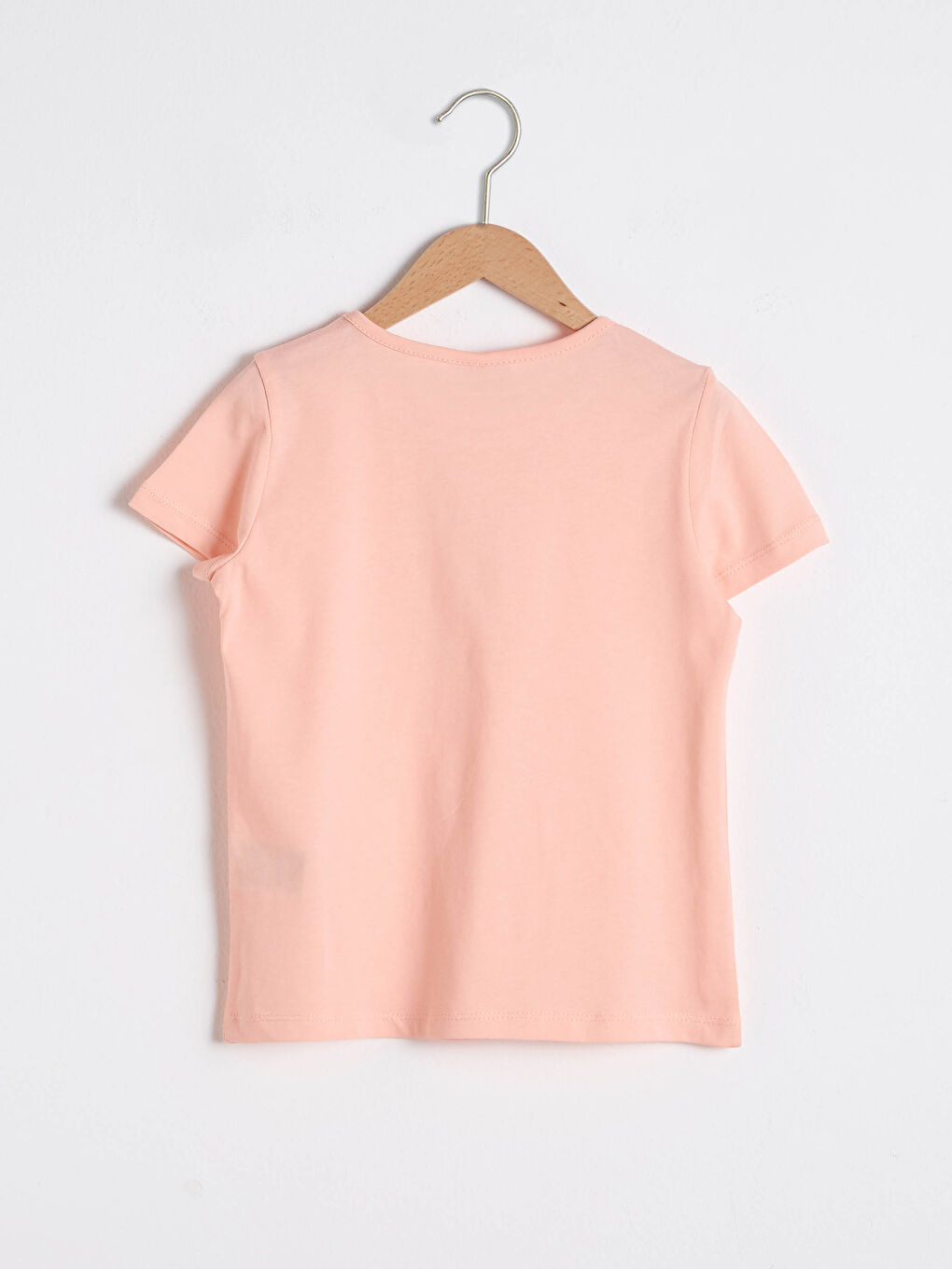 Crew Neck Printed Short Sleeve Girls' T-Shirt-1