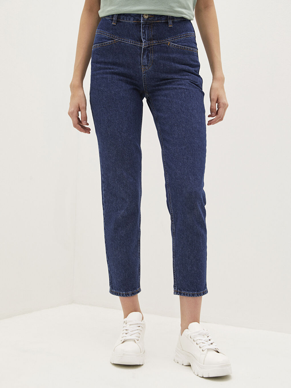 LCW Jeans Ψηλόμεσο Μομ Φιτ Τζιν Rodeo -S1BT78Z8-309