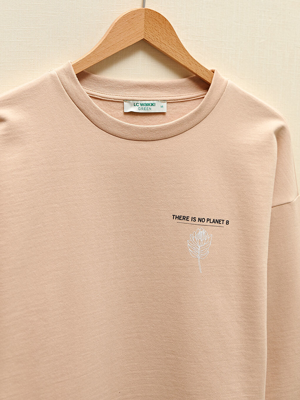 Sweat-shirt à manches longues imprimé avec slogan et col rond pour Femmes-7