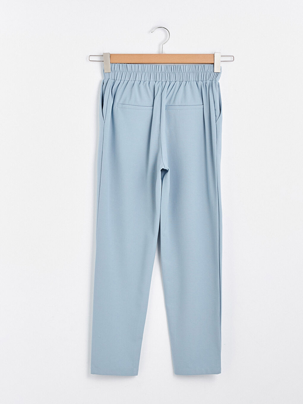 Elastic Waist Ankle Length Trousers-5