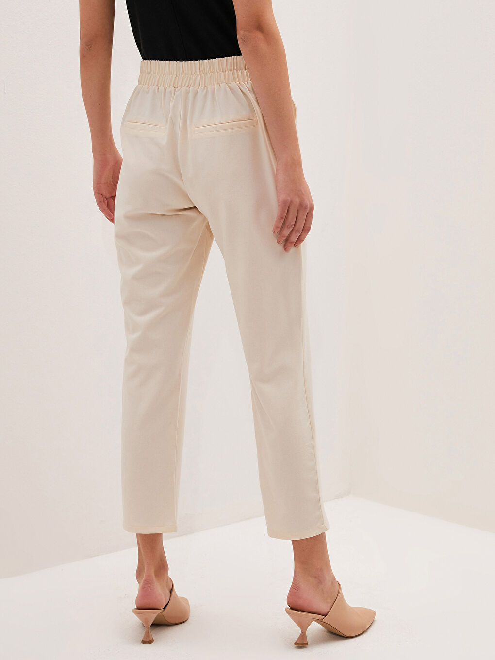 LC Waikiki Elastic Waist Ankle Length Trousers -S1BT87Z8-P47