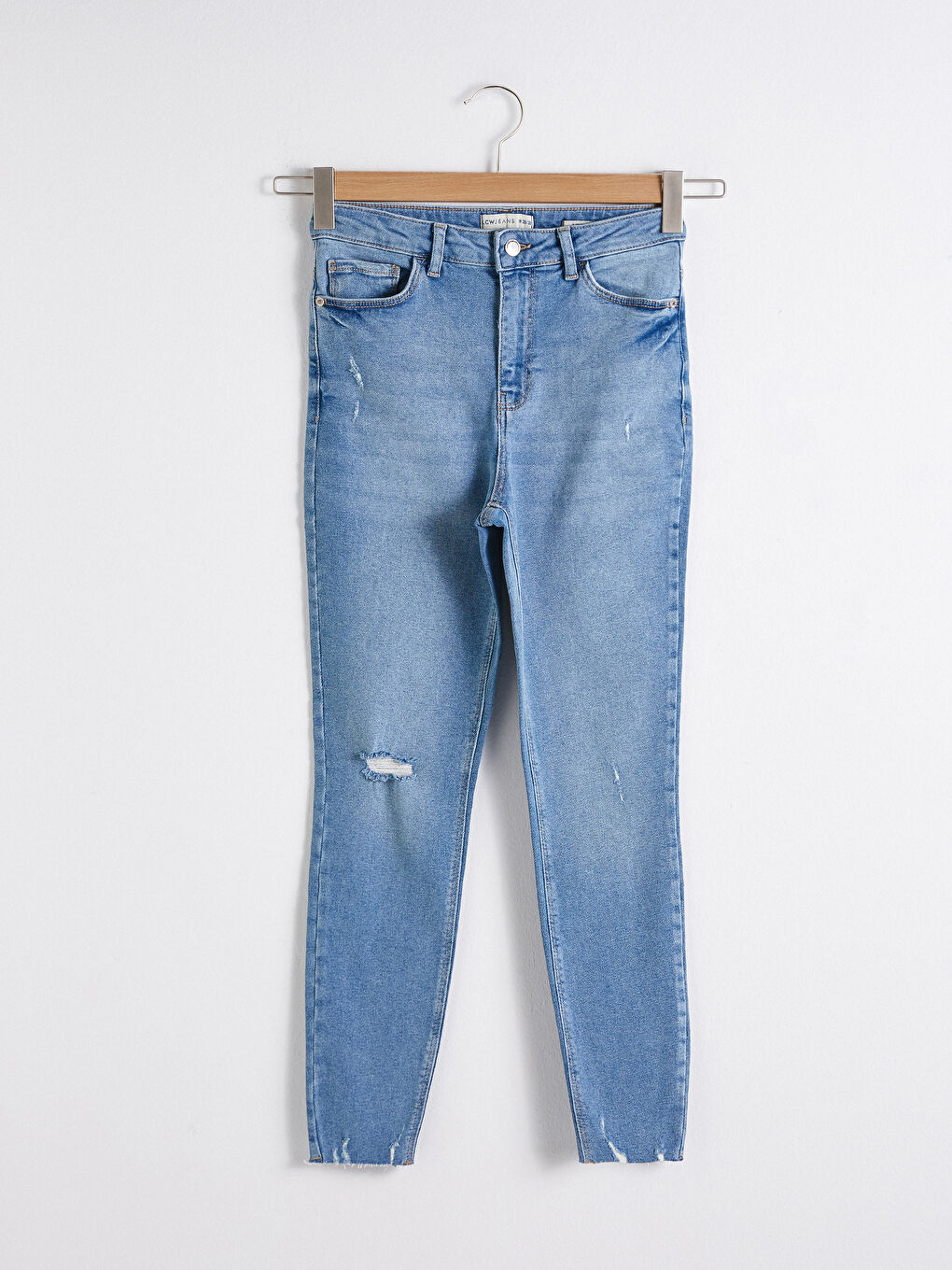 İndigo Yüksek Bel Jüpiter Süper Skinny Fit Kadın Jean Pantolon-5