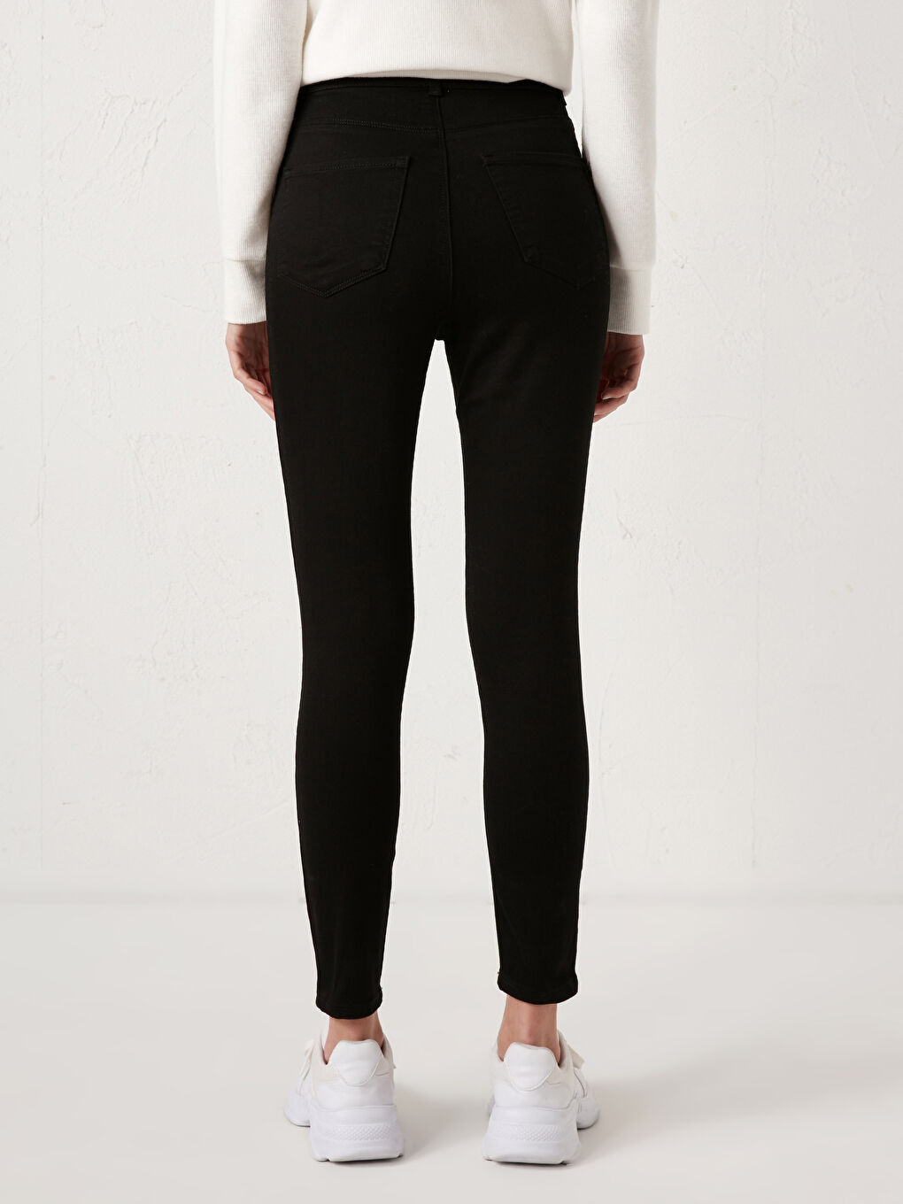 Siyah Yüksek Bel Jüpiter Süper Skinny Fit Kadın Jean Pantolon-3