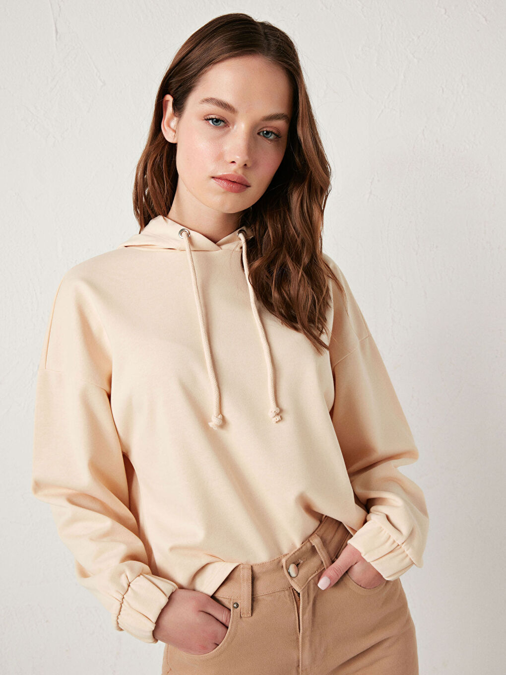 Однотонное худи-5