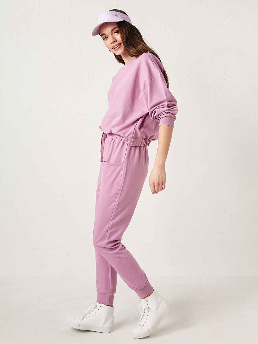 Женские спортивные штаны с эластичным поясом-1