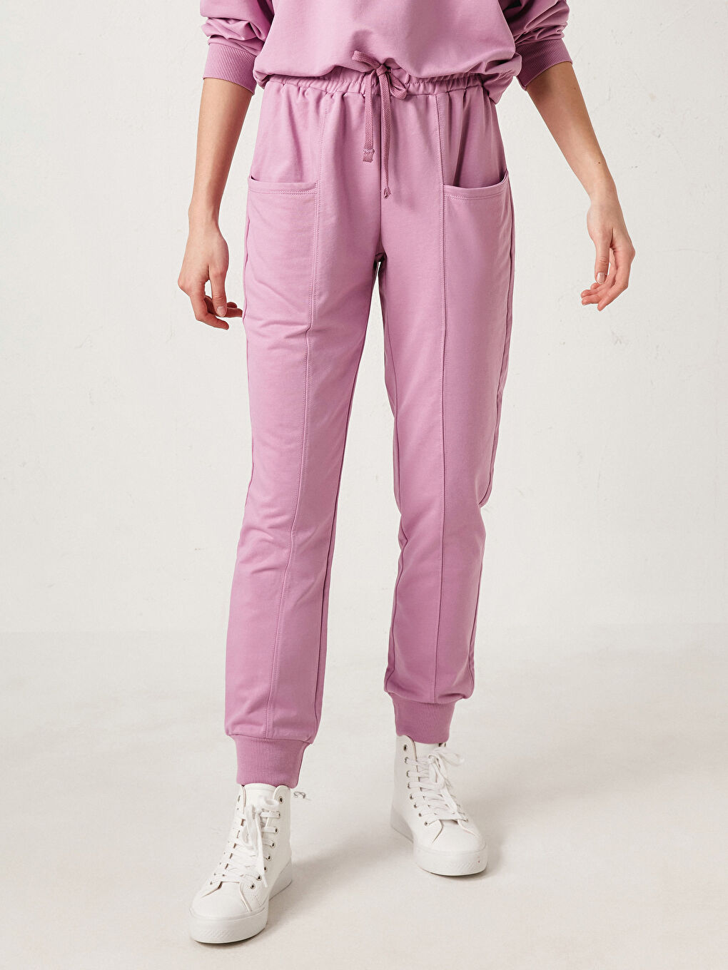 Женские спортивные штаны с эластичным поясом-2