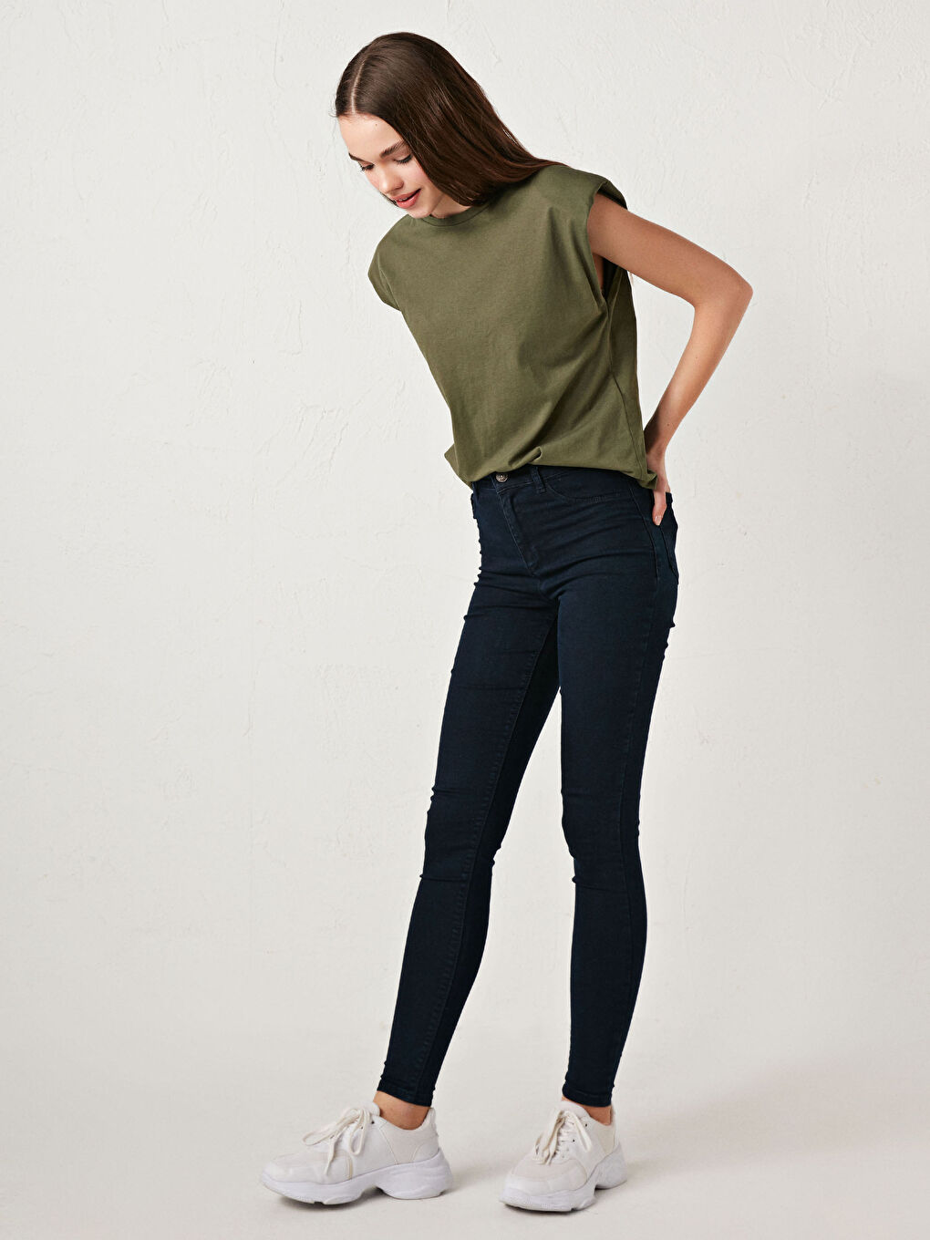 LCW Jeans High Waisted Jupiter Super Skinny Fit Women's Jeans -S1BV49Z8-507