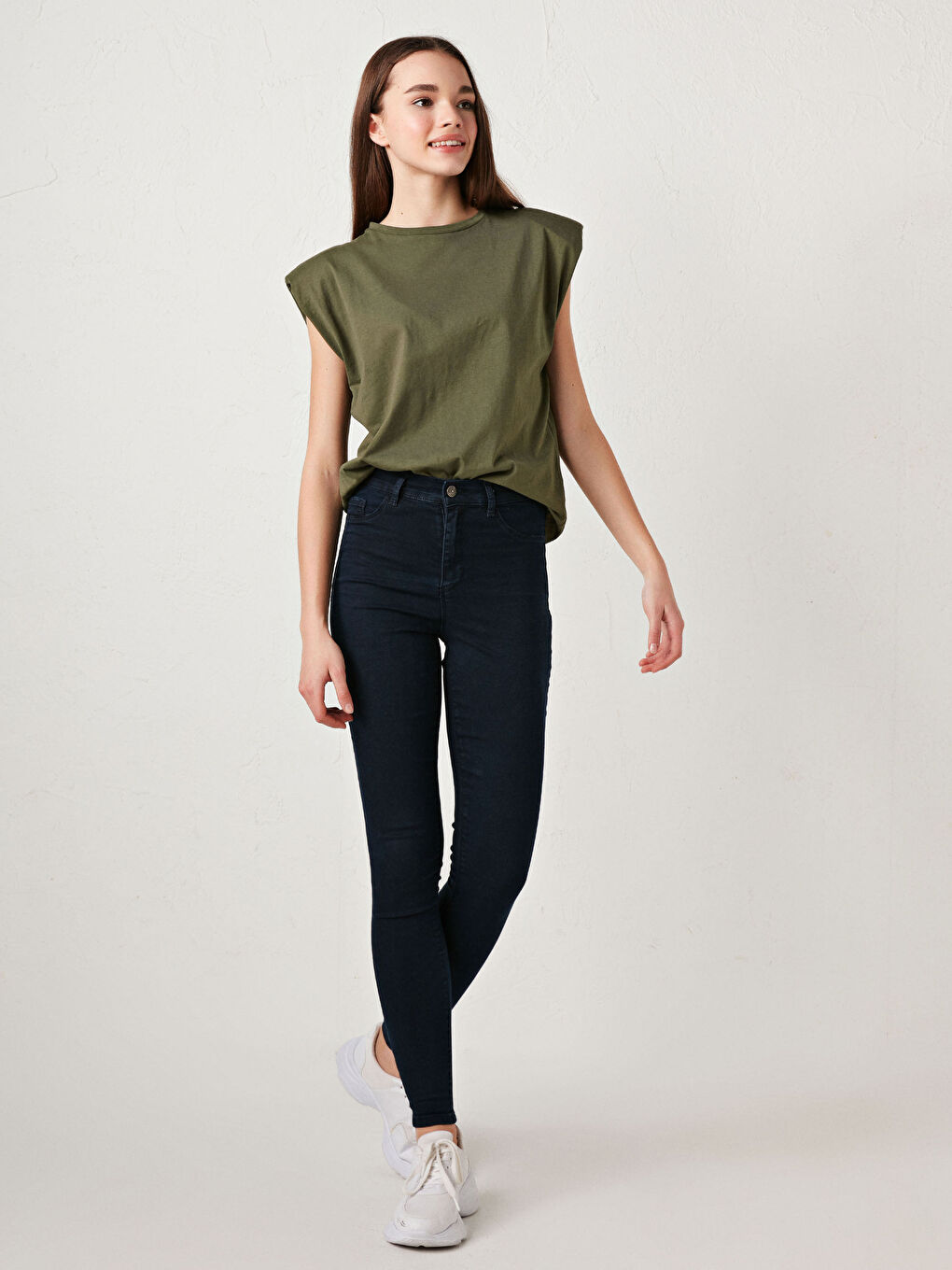 LCW Jeans High Waisted Jupiter Super Skinny Fit Women's Jeans -S1BV49Z8-507
