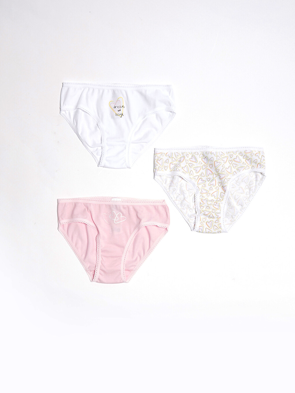 Culottes Fille En Coton Imprimé Lot De 4 Pièces-1
