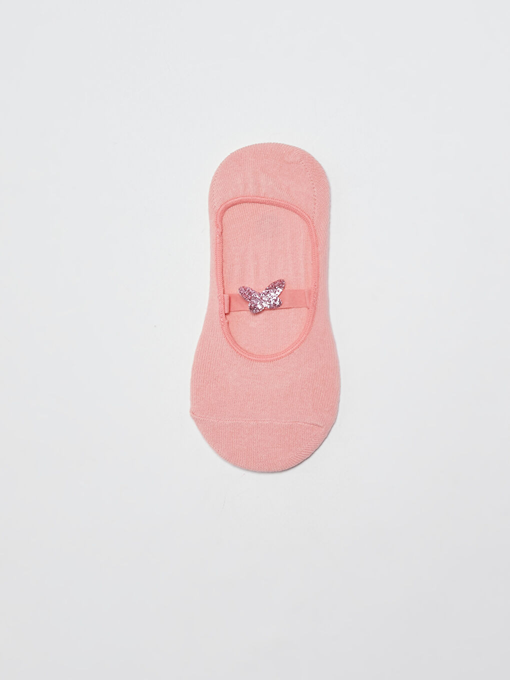 Silvery Butterfly Detailed Girl's Ballet Socks