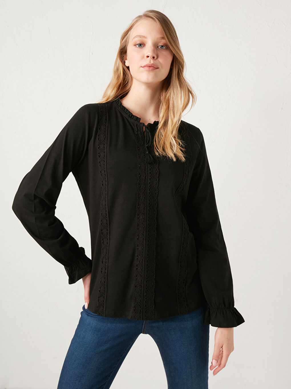 LCW Grace Bluza sa vezom i detaljem vezivanja -S1BY21Z8-CVL