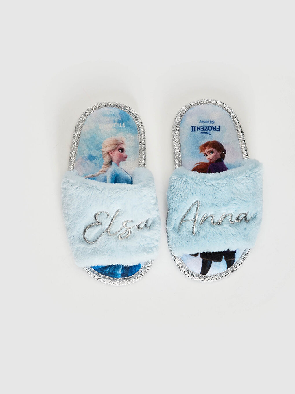 Mavi Kız Çocuk Frozen Lisanslı Ev Terliği -2