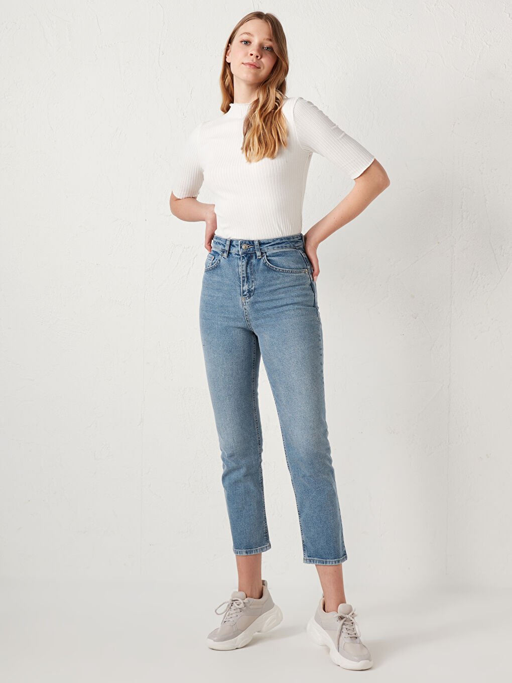 LCW Jeans Straight Fit Women's Rodeo Jeans -S1CA07Z8-311