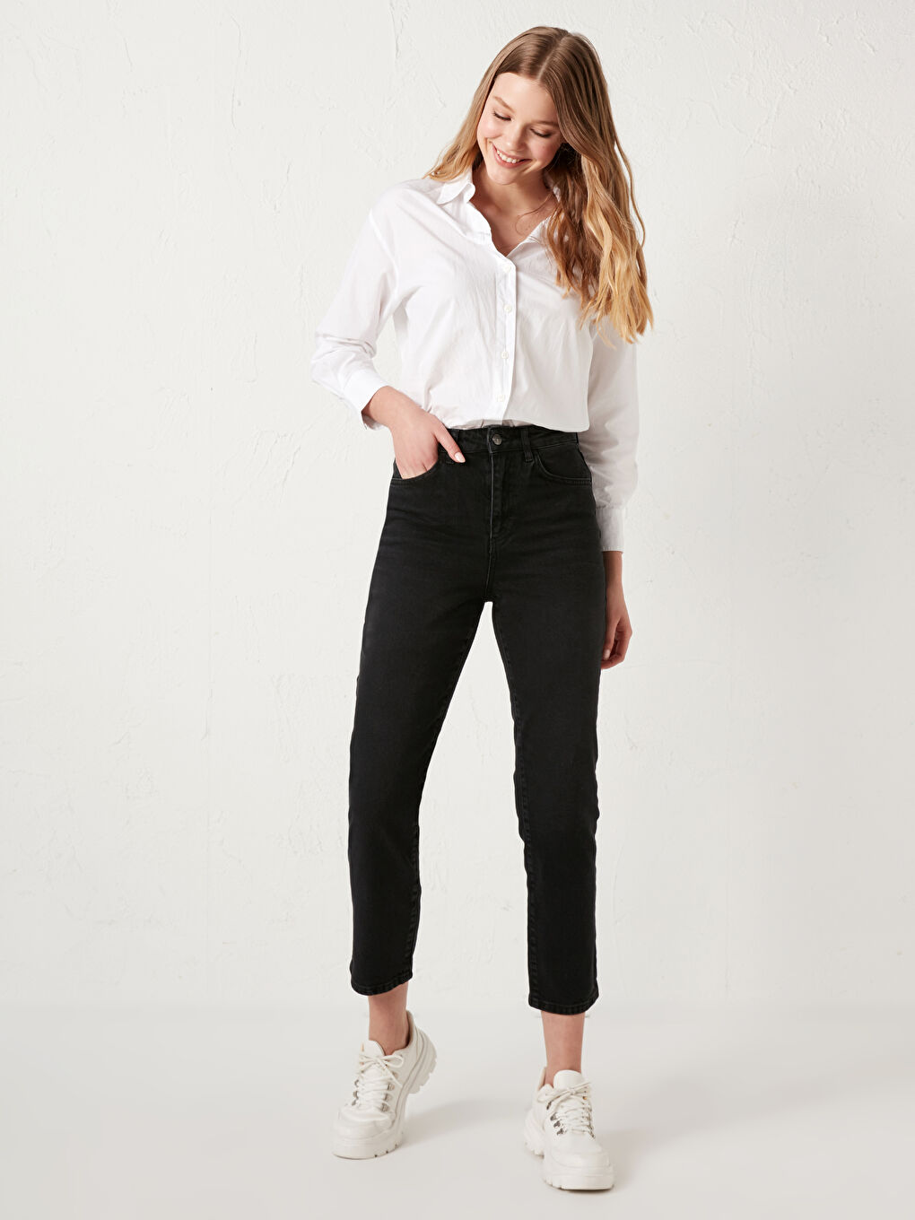 LCW Jeans Τζιν Rodeo Ίσια Γραμμή για Γυναίκες με Ψηλή Μέση -S1CA16Z8-327