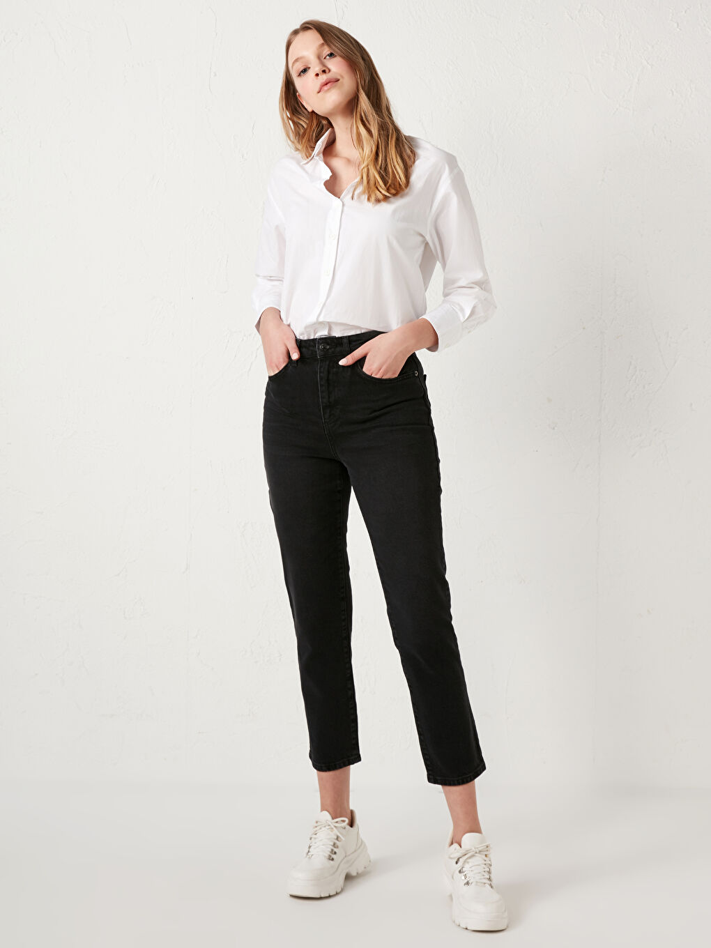 LCW Jeans Τζιν Rodeo Ίσια Γραμμή για Γυναίκες με Ψηλή Μέση -S1CA16Z8-327