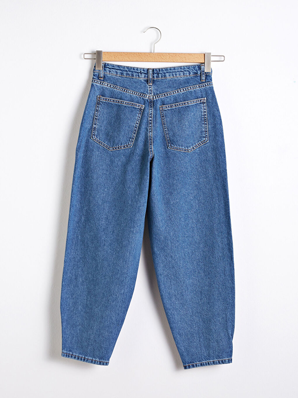 Джинсы с высокой талией, мешковатым кроем, длиной до щиколотки, прямыми брюками Rodeo для женщин-7