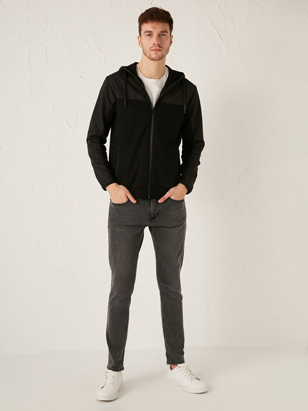 Dukserica sa rajsferšlusom sa kapuljačom - Muškarci-1