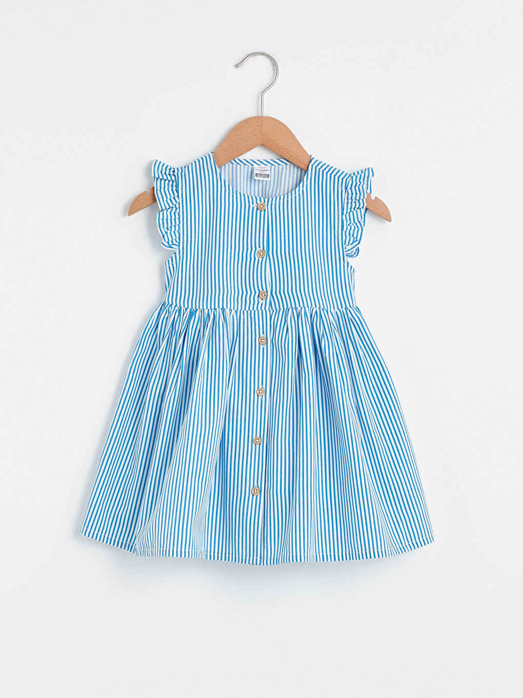 Crew Neck Sleeveless Cotton Baby Girl Dress