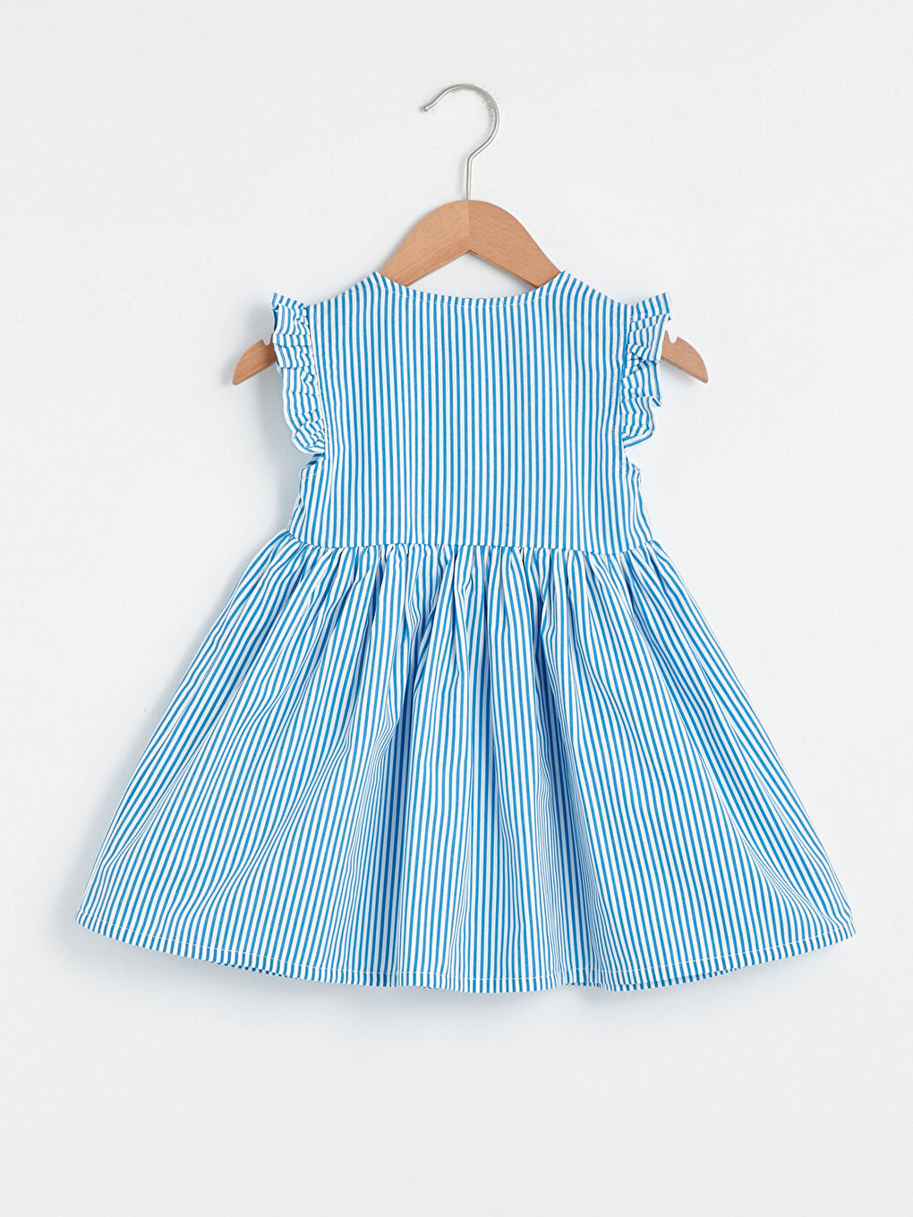 Crew Neck Sleeveless Cotton Baby Girl Dress-3