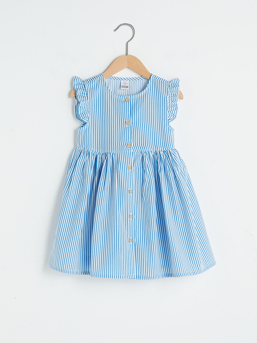 Crew Neck Sleeveless Cotton Baby Girl Dress-1