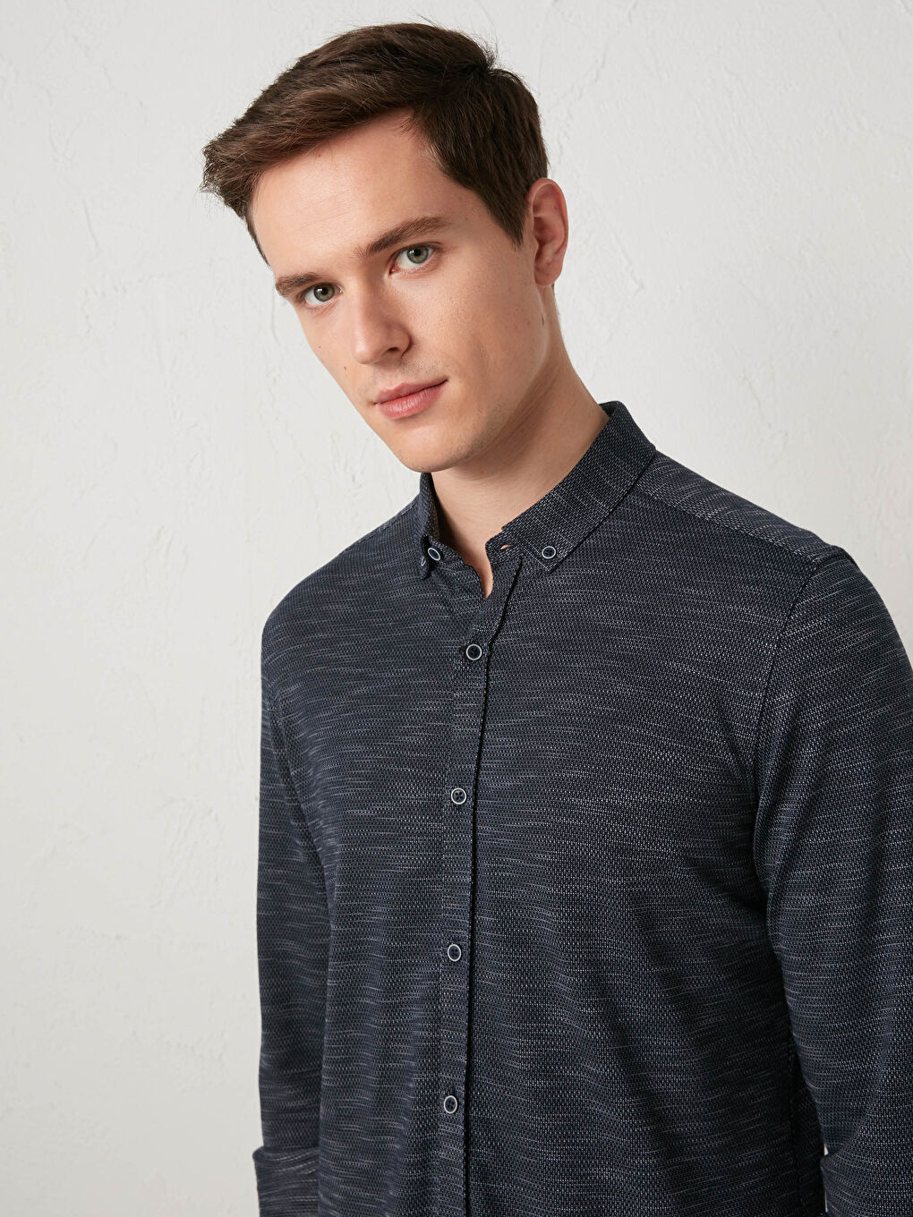 LCW Vision Slim Fit Long Sleeve Men's Shirt -S1CA67Z8-MTY