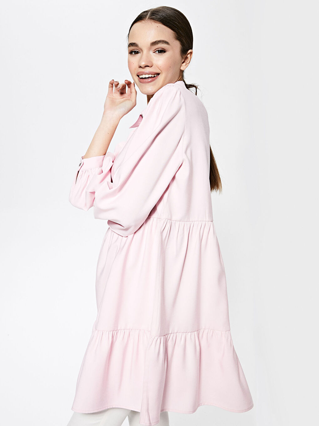 Žena RUŽIČASTA Tunika-1