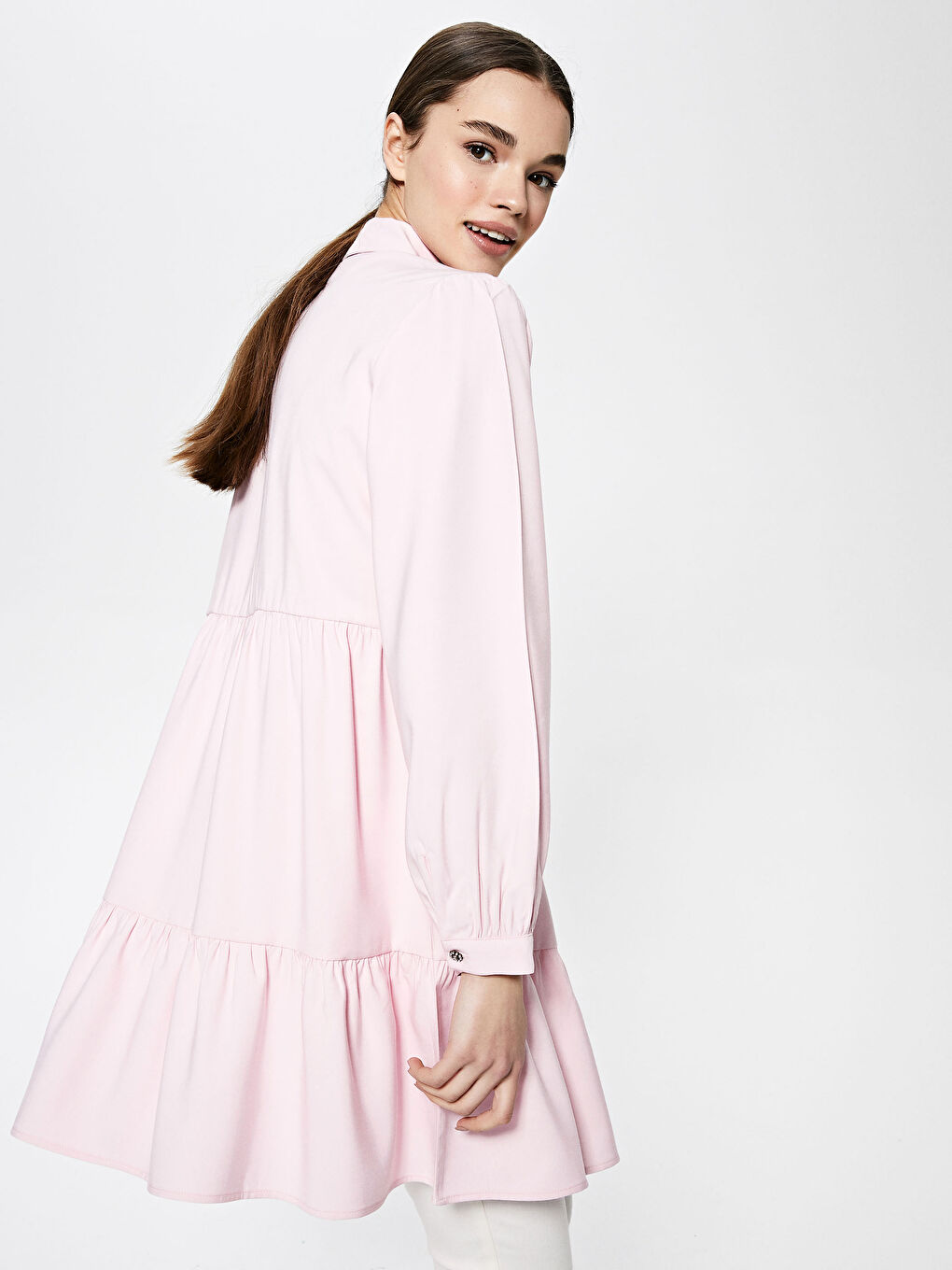 Žena RUŽIČASTA Tunika-2