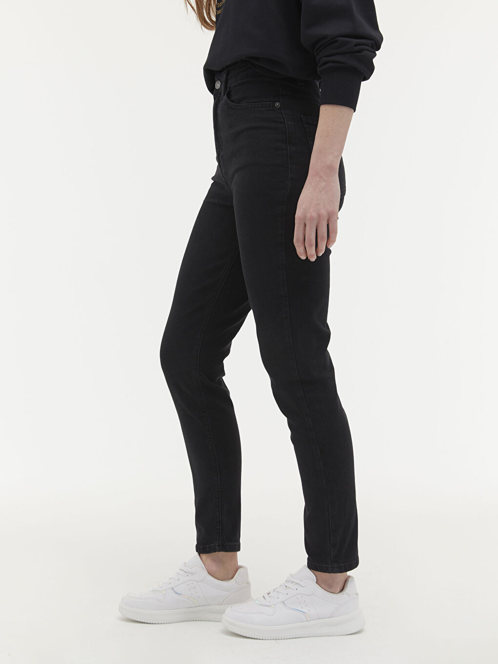 High Waist Slim Fit Women's Jeans-2