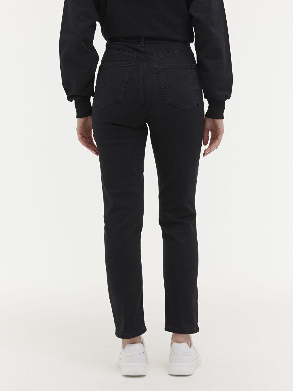 High Waist Slim Fit Women's Jeans-4