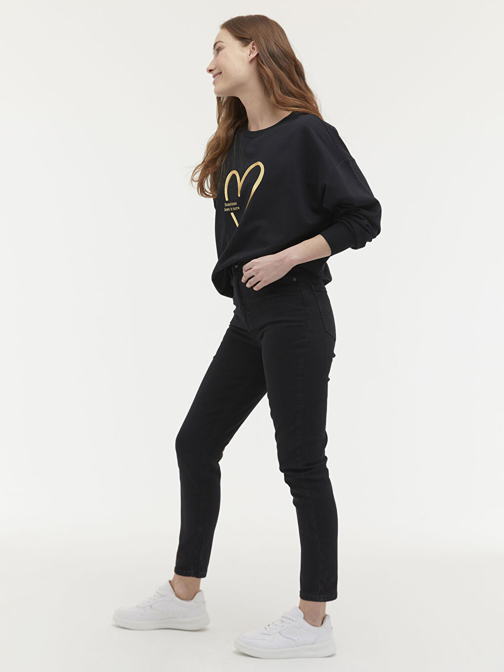 High Waist Slim Fit Women's Jeans