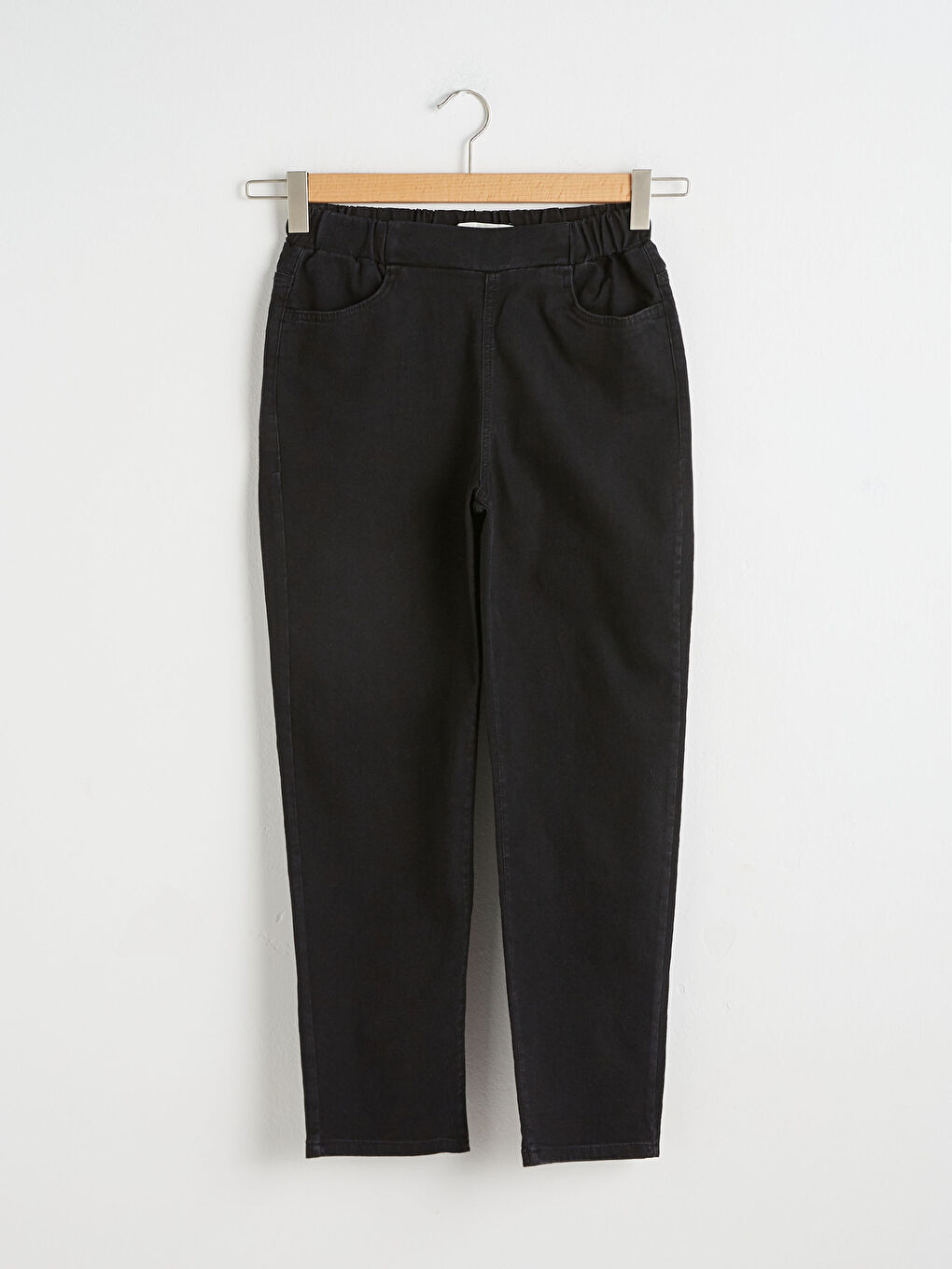 Jean Longueur Cheville À Taille Élastique-5