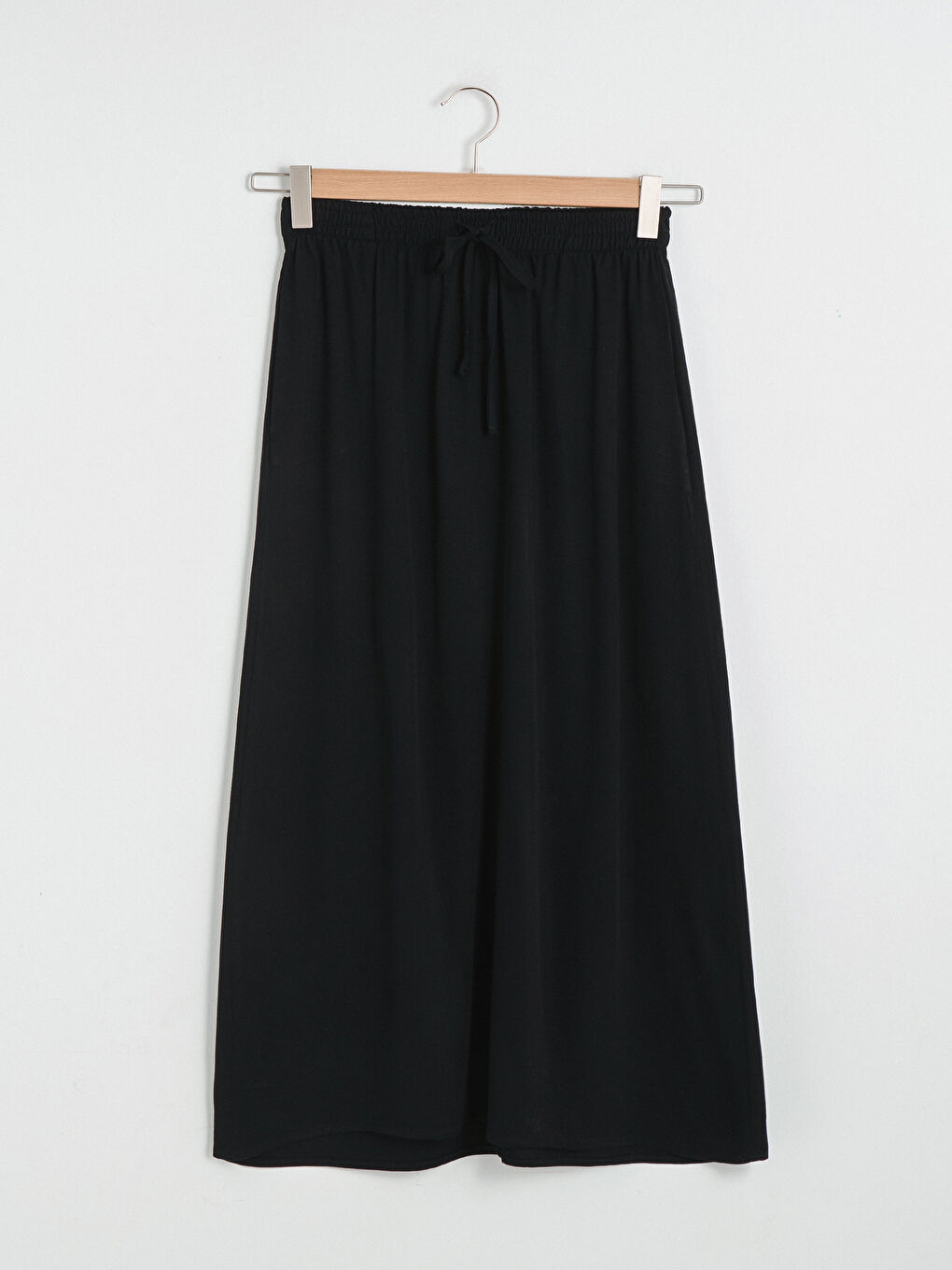 Elastic Waist Viscose Skirt-10