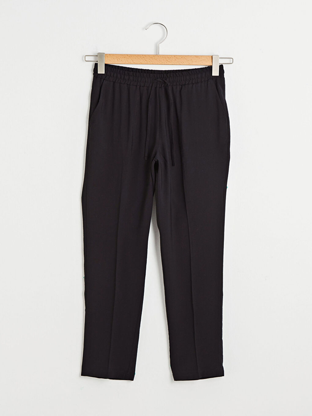 Siyah Beli Lastikli Harem Pantolon-4