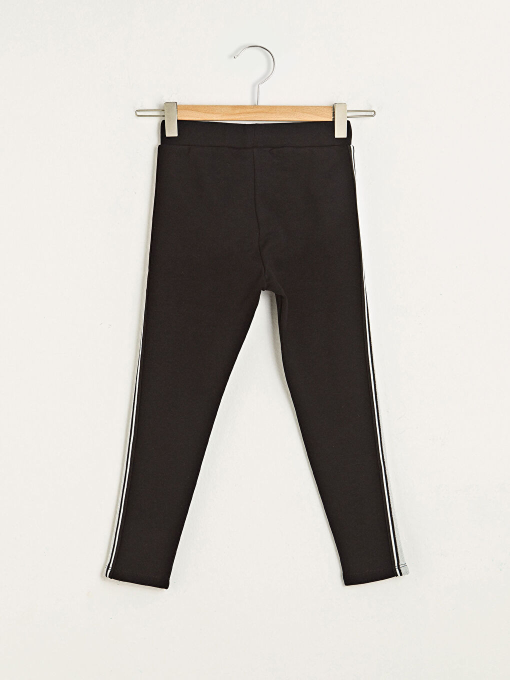 Siyah Basic Kız Çocuk Uzun Tayt-1