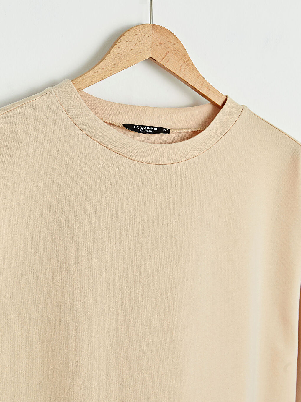 تونيك سترة حمل بكول مدور بسيط-14