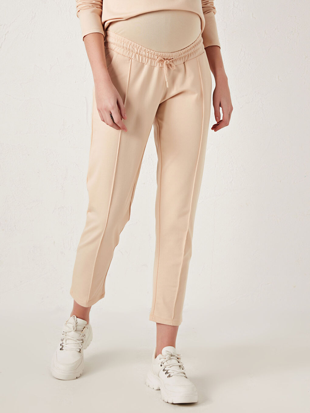 تونيك سترة حمل بكول مدور بسيط-9