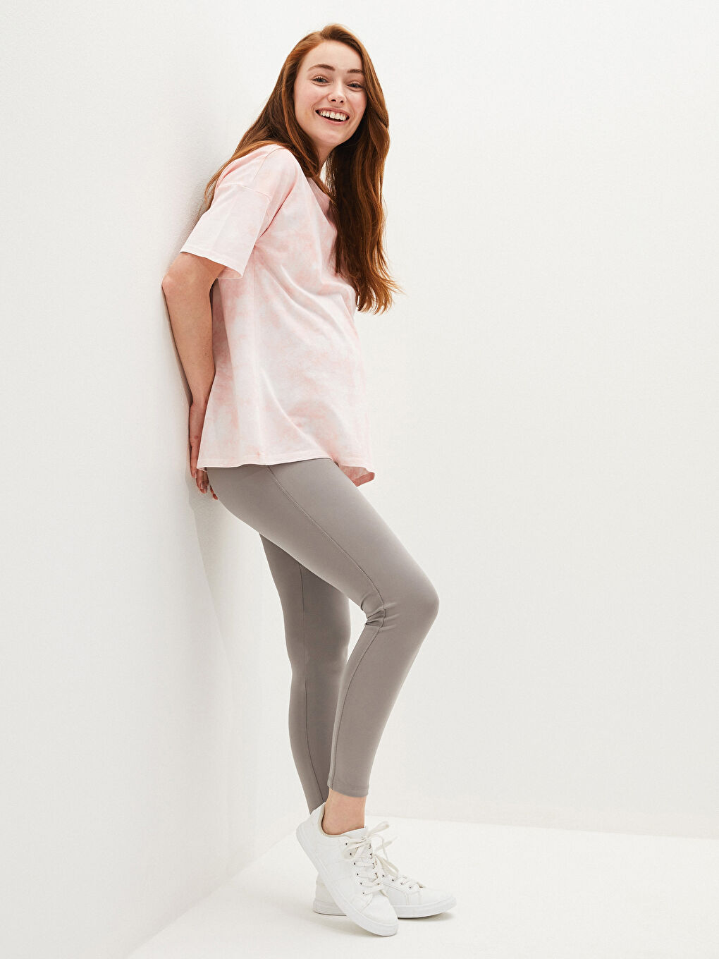 Belly Panel Maternity Leggings-1