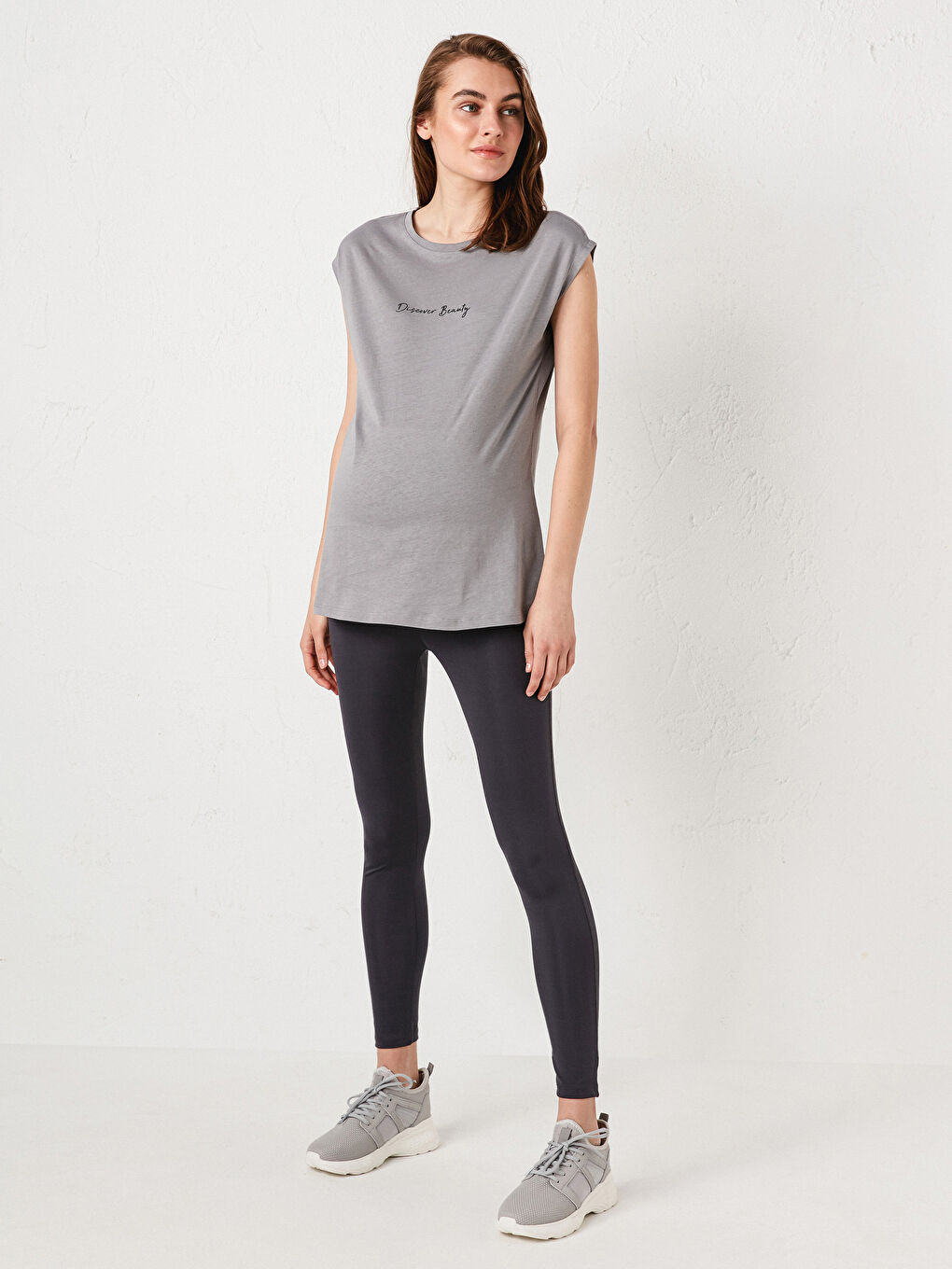 Belly Panel Maternity Leggings-1