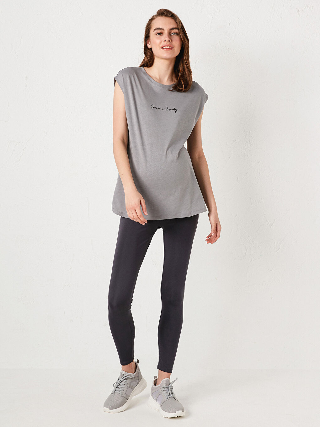 Belly Panel Maternity Leggings-2