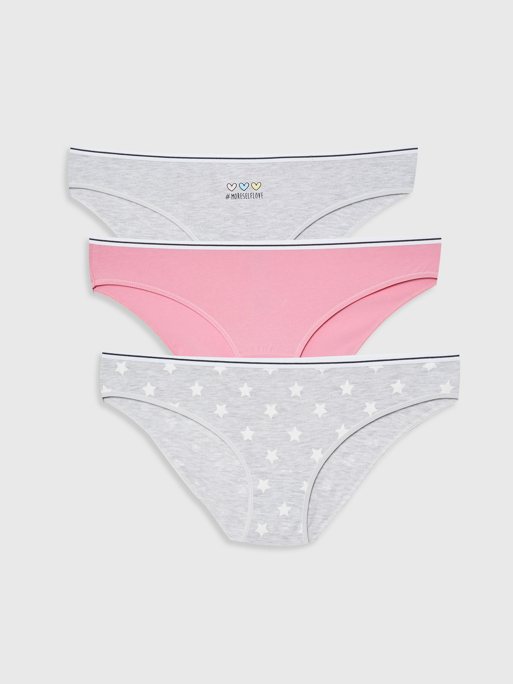  Printed Bikini Panties 3 Pieces