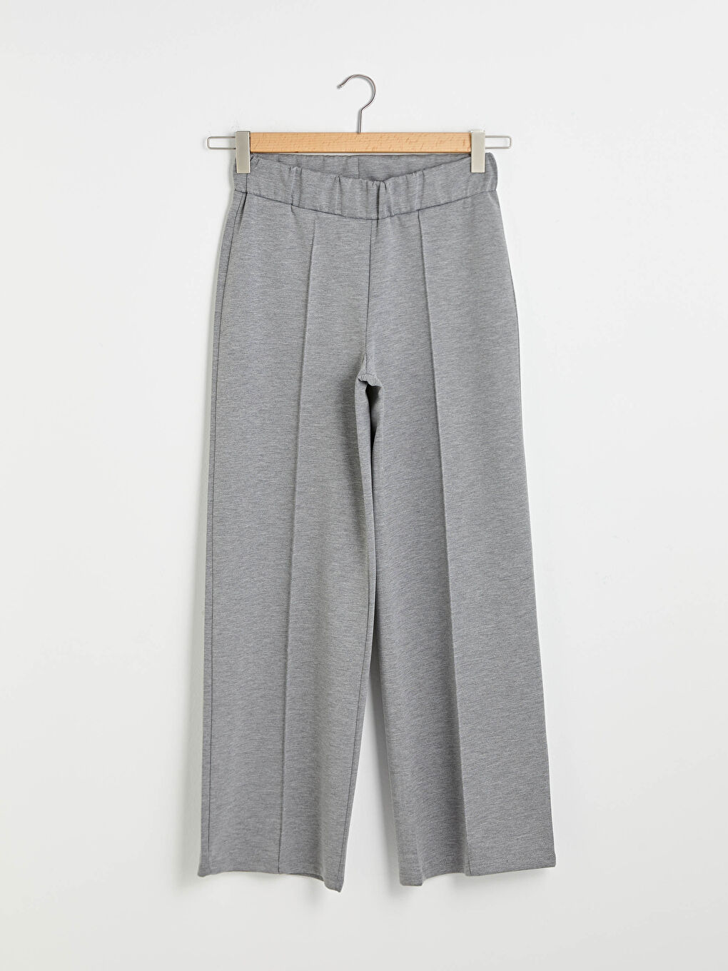 Elasticated Waist Wide Leg Women's Sweatpants-4