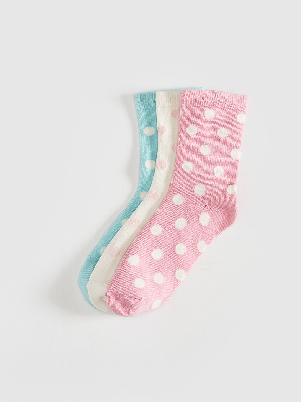 Pembe Kız Çocuk Soket Çorap 3'lü