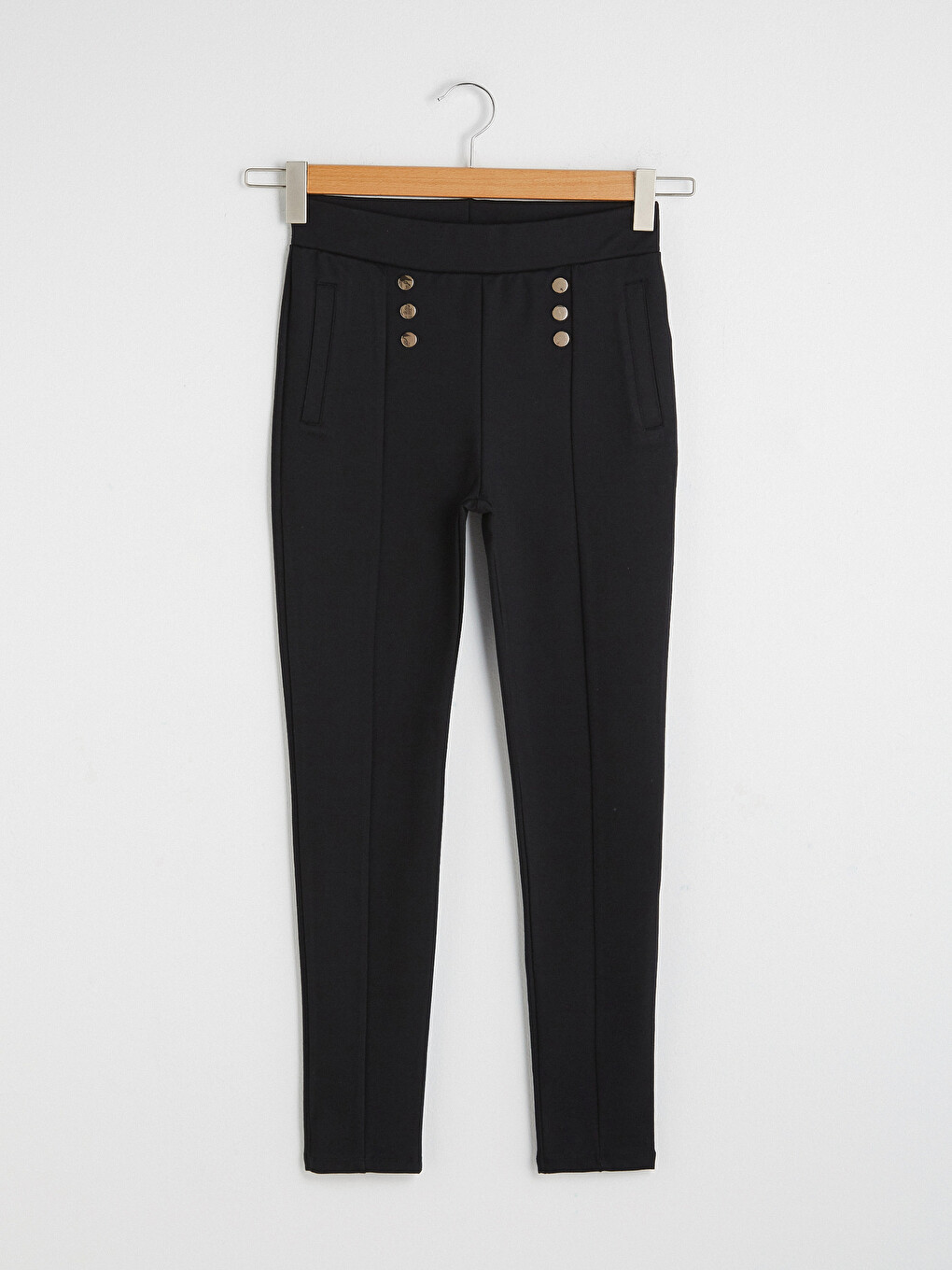 High Waist Skınny Fit Women Trousers-4