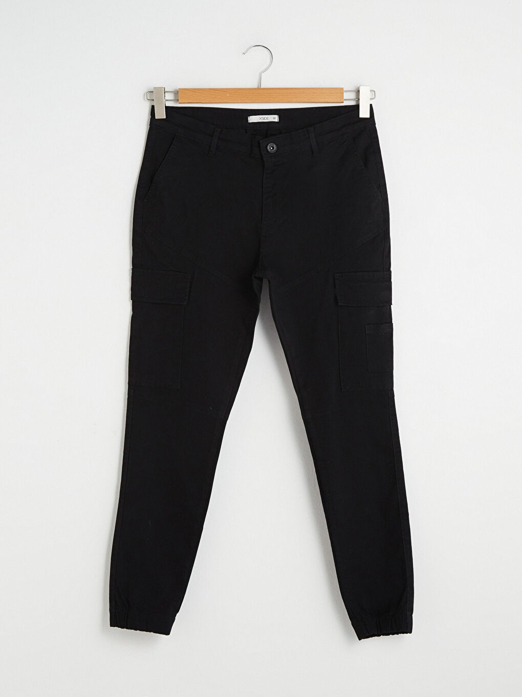 Siyah Dar Kalıp Erkek Jogger Pantolon-11