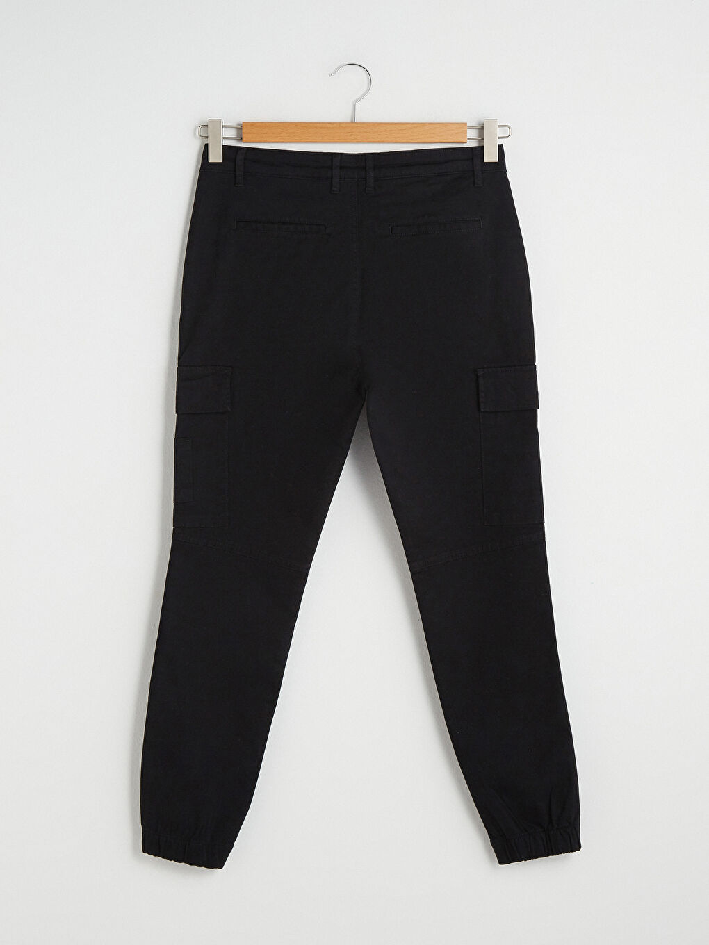 Siyah Dar Kalıp Erkek Jogger Pantolon-12