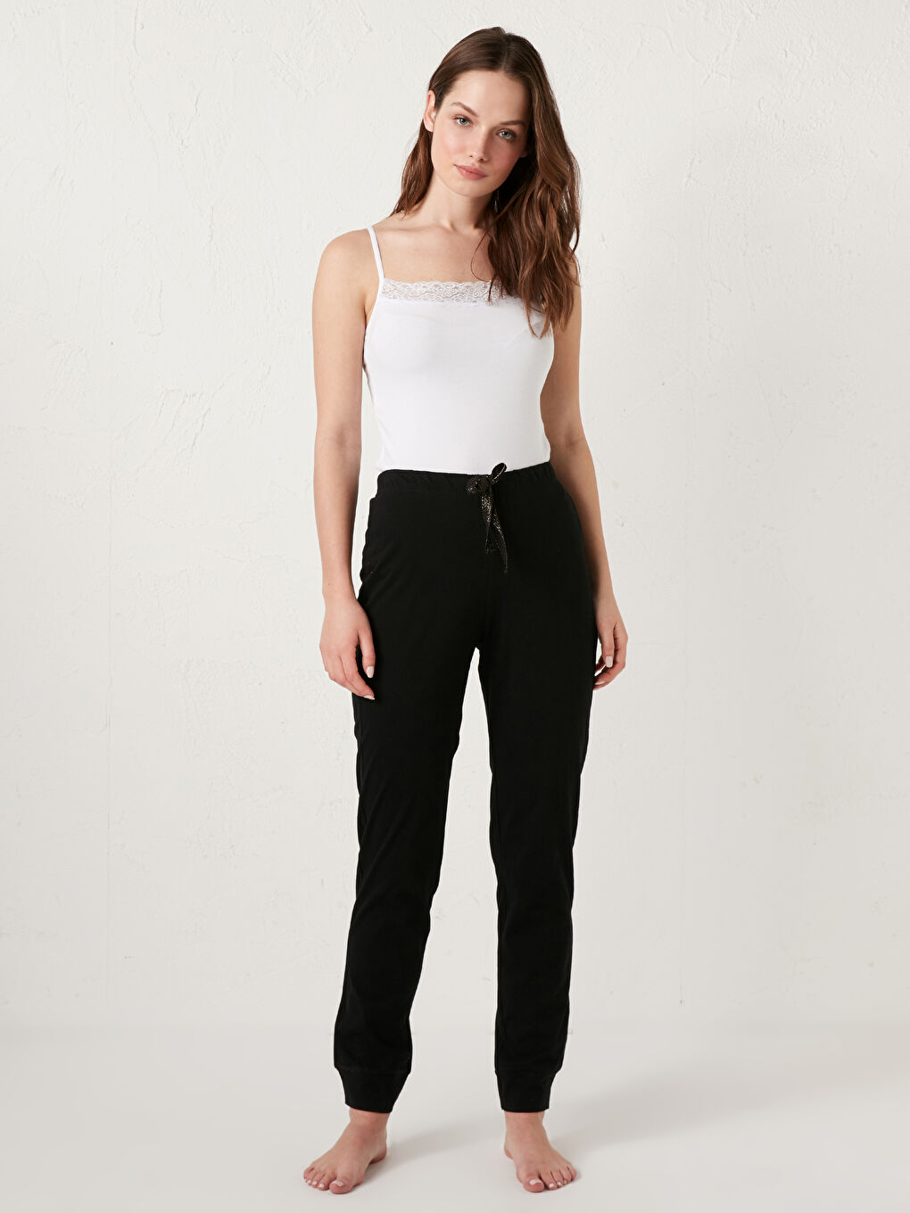 Débardeur en Coton avec Détails en Dentelle-2